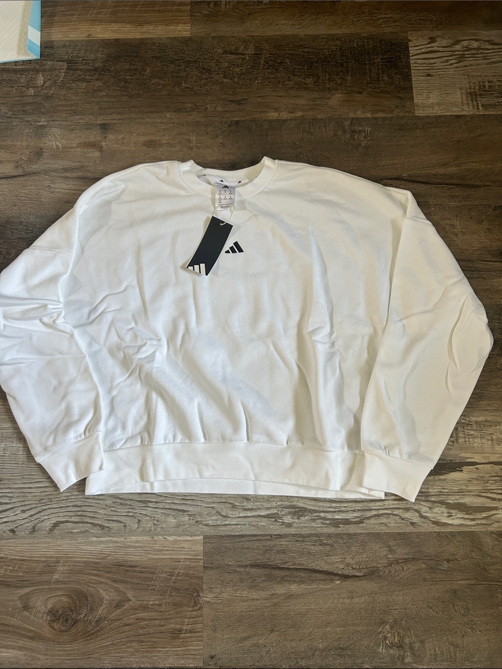 NWT adidas White womens Crewneck Sweatshirt M